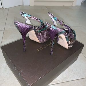 Gucci Shoes - Gucci Snakeskin Slingback Gucci Shoes - Gucci Snakeskin Slingback